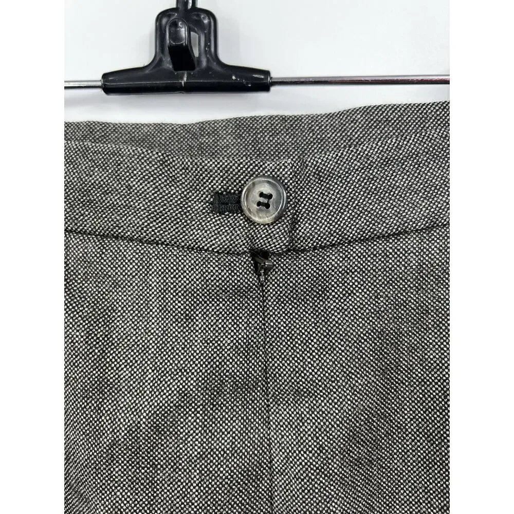J.‎ Crew Skirt Womens Brown Pencil 100% Wool Back Slit Lined Career Size 12